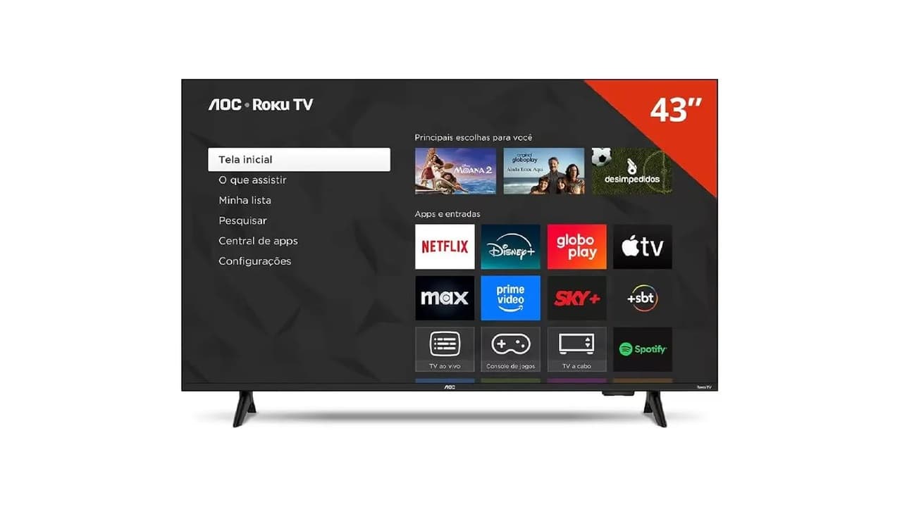 Melhor TV 43 Polegadas para PS5: 5 Modelos com Baixo Input Lag